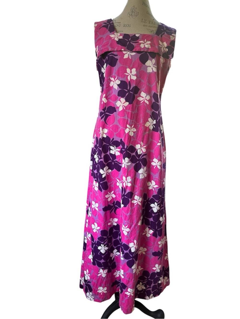 Liberty House Hawaiian resort vibrant domaine vintage 70’s maxi dress M/L